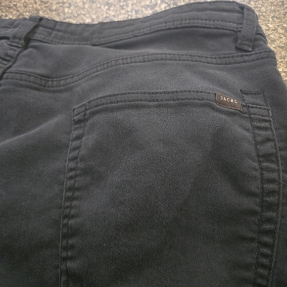Jachs New York Mens 34/28 Tagged 36/30 Black Straight Leg Jeans 5 Pocket - Picture 9 of 16
